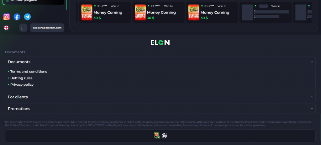 elon casino